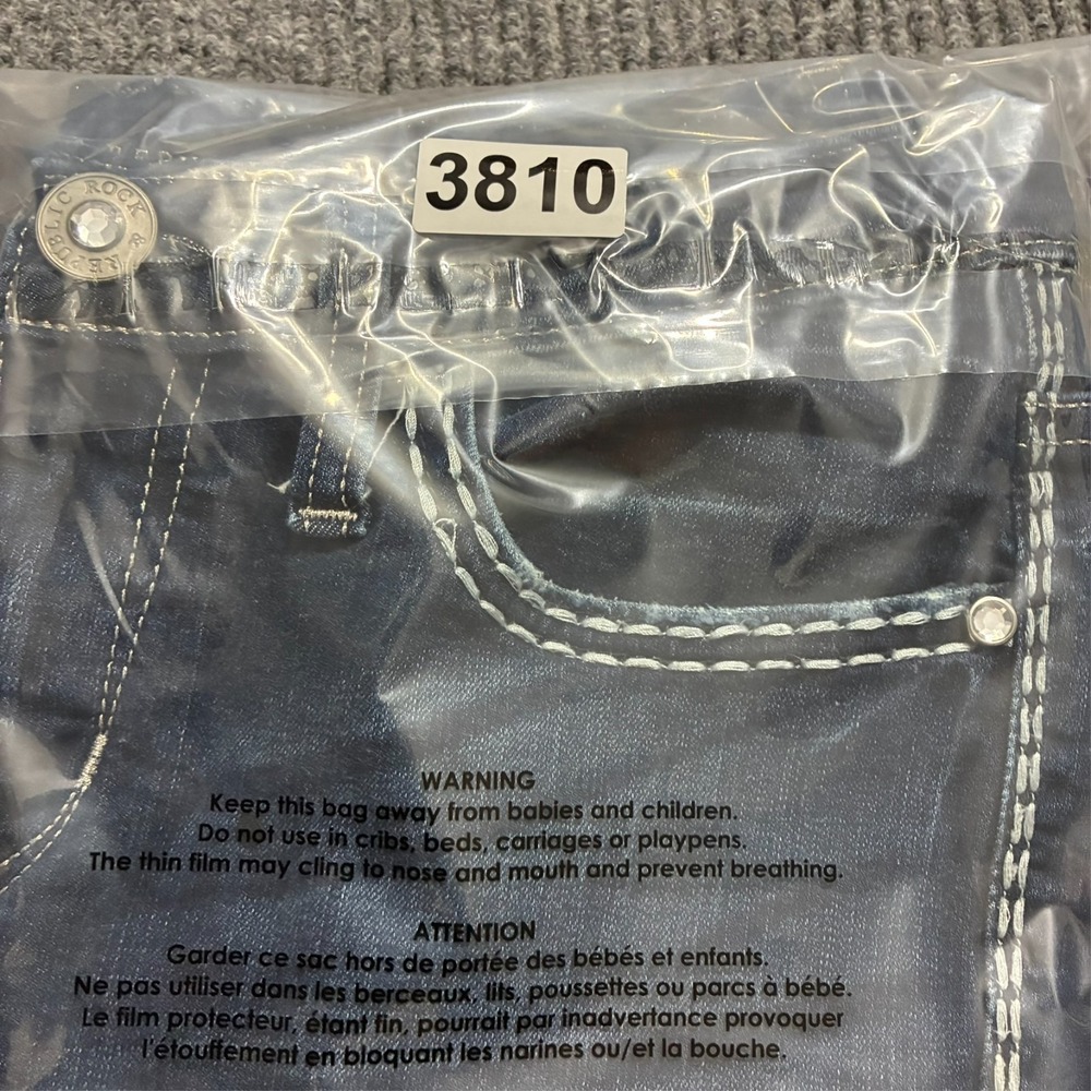 Rock & Republic Kasandra Womens‎ Bootcut Jeans 2M Blue Denim Stretch Low Rise - Picture 12 of 12
